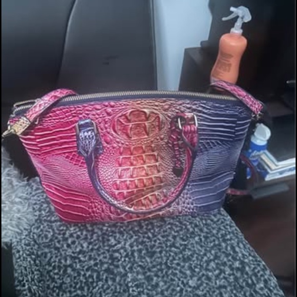 Unbranded Women PU Crocodile Print PU Leather Shoulder Bag Blue,Red,Orange Color - Picture 1 of 8